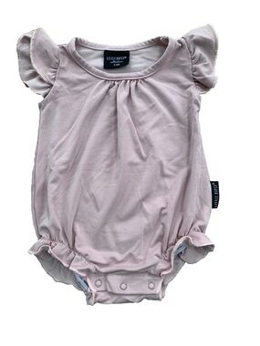 Little Bipsy Size 3-6 Months Blush Pink Bamboo Blend Flutter Bubble Romper